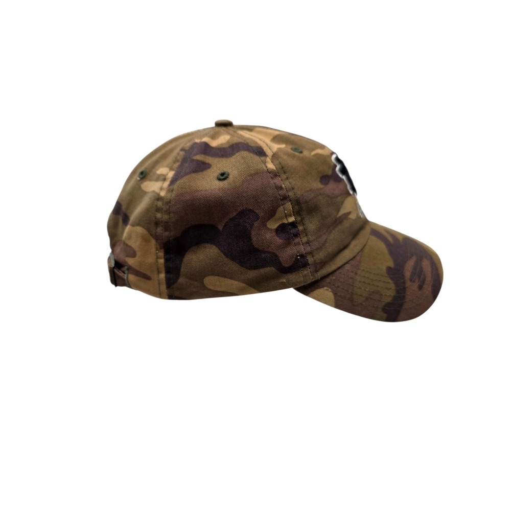 Notre Dame Fighting Irish Camouflage Hat Vtg T.E.I. Cotton Strapback Cap OSFA